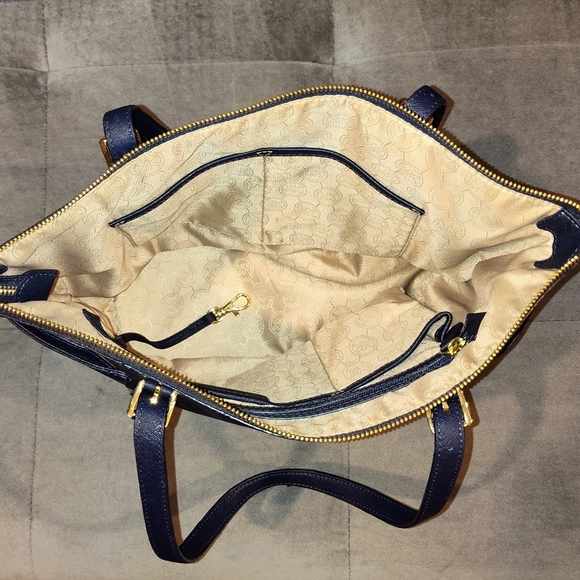 Michael Kors Navy Blue Tote - Picture 12 of 12